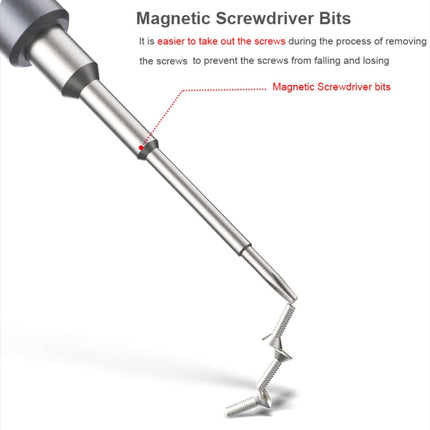 QIANLI 5 in 1 Multi-purpose 2D Grenade Magnetic Screwdriver Set, 2D