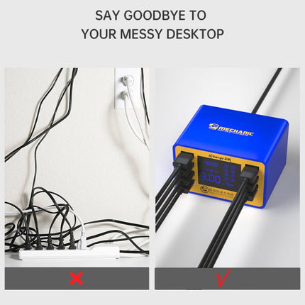 Mechanic icharge 8M QC 3.0 USB Smart Charger Support Fastcharging With LCD, EU Plug, icharge 8M