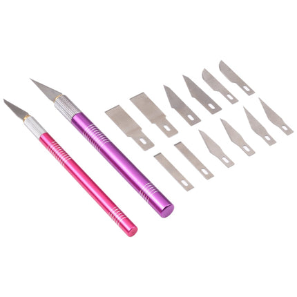 WLXY-9312 14 in 1 Non-Slip Metal Handle Engraving Cutter, WLXY-9312