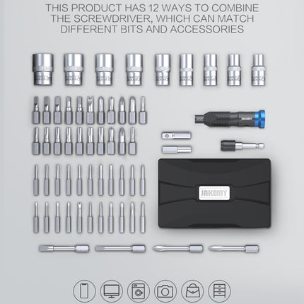 JAKEMY JM-6125 60 in 1 Professional Screwdriver Set, JM-6125