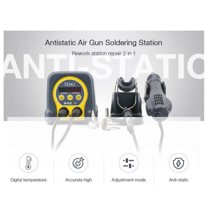 BAKU ba-942 Led BGA SMD Hot Air Rework Soldering Station, EU Plug, EU Plug