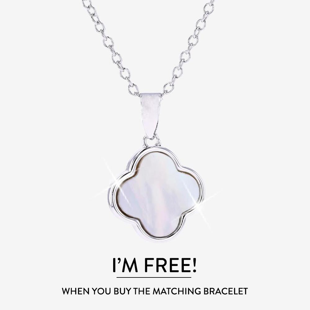 Mother Of Pearl 4 Leaf Clover Necklace