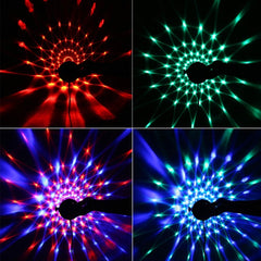 YouOKLight YK2278 3W Sound Activated Party DJ Lighting RBG Disco Ball Strobe Lamp Stage Par Light with 7 Modes, Without Remote Control