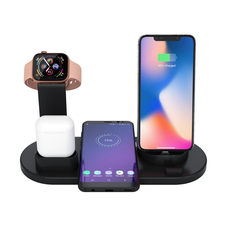 HQ-UD15 Rotatable Wireless Charging Base with Stand for Phones / iWatches / AirPods (Silver), Silver (with wireless charging), without Wireless Charging White, without Wireless Charging Black, White (with wireless charging)