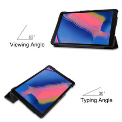 ENKAY High Quality PU Leather + Plastic Bottom Case with Three-folding Holder for Samsung Galaxy Tab A 8 (2019) P200 / P205, For Galaxy Tab A 8 (2019)