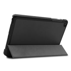 ENKAY High Quality PU Leather + Plastic Bottom Case with Three-folding Holder for Samsung Galaxy Tab A 8 (2019) P200 / P205, For Galaxy Tab A 8 (2019)