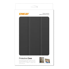 ENKAY High Quality PU Leather + Plastic Bottom Case with Three-folding Holder for Samsung Galaxy Tab A 8 (2019) P200 / P205, For Galaxy Tab A 8 (2019)