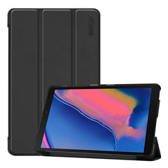 ENKAY High Quality PU Leather + Plastic Bottom Case with Three-folding Holder for Samsung Galaxy Tab A 8 (2019) P200 / P205, For Galaxy Tab A 8 (2019)