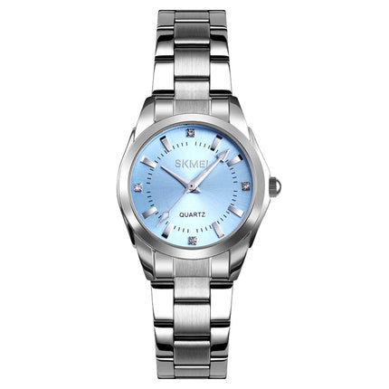 SKmei 1620 Delicate Rhinestone Creative Casual Waterproof Quartz Women Watch Steel Strap Watch