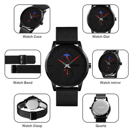Skmei 9208 Men Quartz Watch Casual Simple Business Sports Watch for Men
