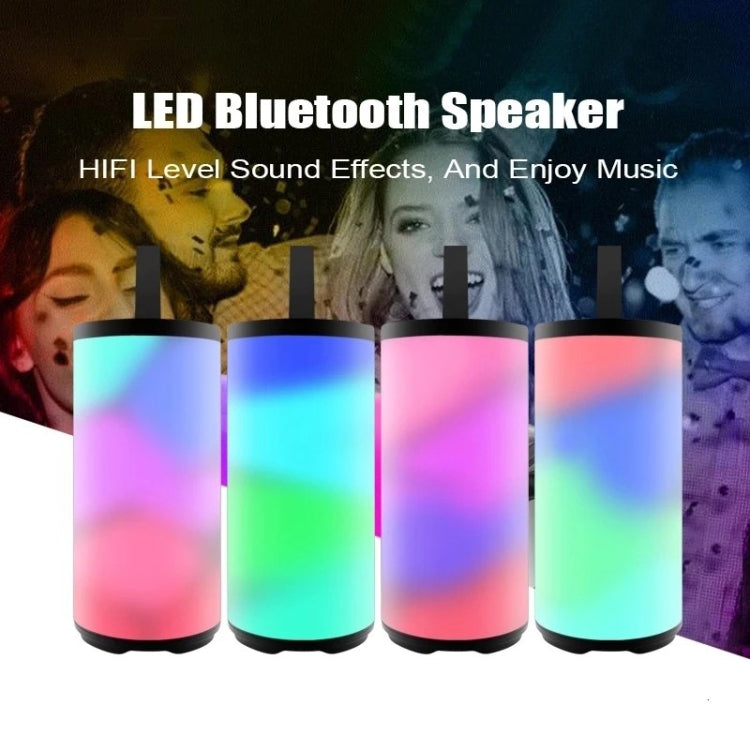 T&G TG169 LED Portable Bluetooth Speaker Outdoor Waterproof Subwoofer 3D Stereo Mini wireless Loudspeaker Support AUX FM TF card