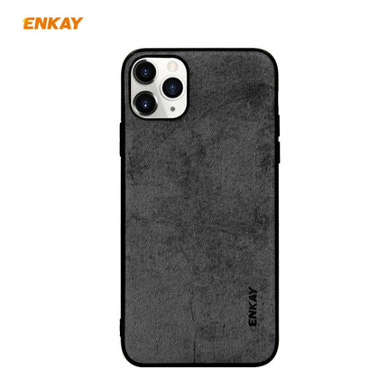 For iPhone 11 Pro Max ENKAY ENK-PC030 Business Series Fabric Texture PU Leather + TPU Soft Slim Case Cover, For iPhone 11 Pro Max