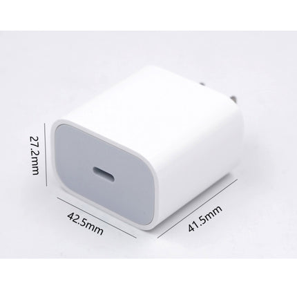 2 in 1 Single USB-C / Type-C Port Travel Charger + 3A PD 3.0 USB-C / Type-C to USB-C / Type-C Fast Charge Data Cable Set, Cable Length: 2m, 18W 2m