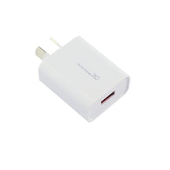 QC 3.0 18W 3A Single USB Interface Charger, AU Plug