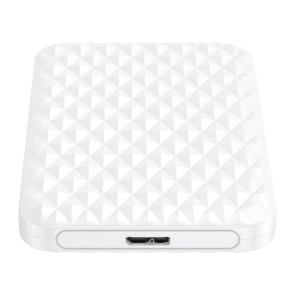 ORICO 2520U3 2.5-Inch Portable Hard Drive Enclosure, White, Black