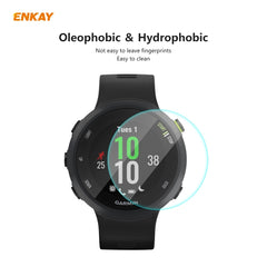 2 PCS ENKAY Hat-Prince 0.2mm 9H 2.15D Curved Edge Tempered Glass Screen Protector  Watch Film, For Garmin Forerunner 45 / 45S, For Garmin Forerunner 735 / 735XT, For Garmin Instinct Tactical, For Garmin Approach S62, For Garmin Swim 2