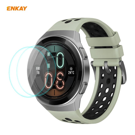 For HUAWEI Watch GT 2E 46mm Dynamic Edition ENKAY Hat-Prince 0.2mm 9H 2.15D Curved Edge Tempered Glass Screen Protector  Watch Film, 1 PCS, 2 PCS