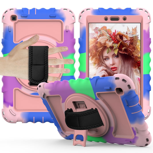 For Samsung Galaxy Tab A 8.0  2019 T290 / T295 360 Degree Rotation PC + Silicone Shockproof Combination Case with Holder & Hand Grip Strap & Neck Strap, For Galaxy Tab A 8.0 2019, For Galaxy Tab A 8.0 2019 T290