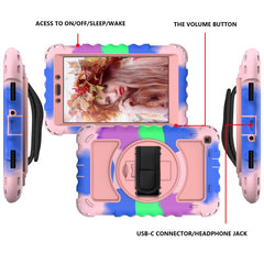 For Samsung Galaxy Tab A 8.0  2019 T290 / T295 360 Degree Rotation PC + Silicone Shockproof Combination Case with Holder & Hand Grip Strap & Neck Strap, For Galaxy Tab A 8.0 2019, For Galaxy Tab A 8.0 2019 T290