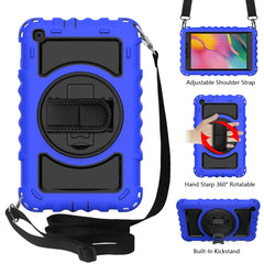 For Samsung Galaxy Tab A 8.0  2019 T290 / T295 360 Degree Rotation PC + Silicone Shockproof Combination Case with Holder & Hand Grip Strap & Neck Strap, For Galaxy Tab A 8.0 2019, For Galaxy Tab A 8.0 2019 T290
