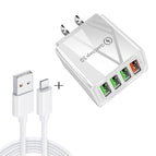 8 Pin Set US Plug / White