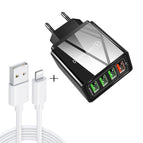 8 Pin Set EU Plug / Black
