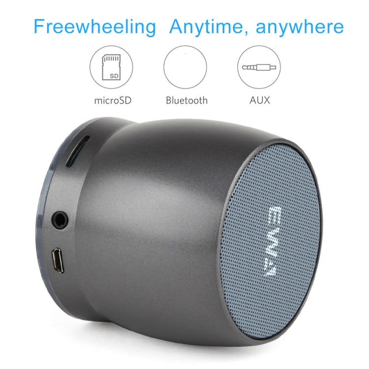 EWA A150 Portable Mini Bluetooth Speaker Wireless Hifi Stereo Strong Bass Music Boom Box Metal Subwoofer, Support Micro SD Card & 3.5mm AUX