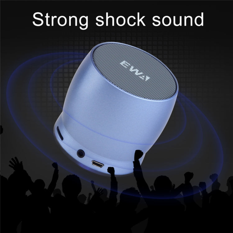 EWA A150 Portable Mini Bluetooth Speaker Wireless Hifi Stereo Strong Bass Music Boom Box Metal Subwoofer, Support Micro SD Card & 3.5mm AUX