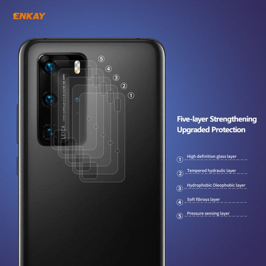 Hat-Prince ENKAY 0.2mm 9H 2.15D Round Edge Rear Camera Lens Tempered Glass Film, For Huawei P40 Pro, For Huawei P40, For Samsung Galaxy S20, For Samsung Galaxy S20+, For Samsung Galaxy S20 Ultra, For OnePlus 8