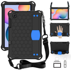 Honeycomb Design EVA + PC Material Four Corner Anti Falling Flat Protective Shell With Strap, For Galaxy Tab S6 Lite P610, For  Galaxy Tab S6 Lite P610