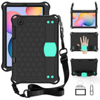For Galaxy Tab S6 Lite P610 / Black+Aqua