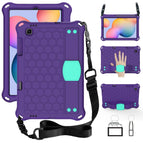 For  Galaxy Tab S6 Lite P610 / Purple+Aqua