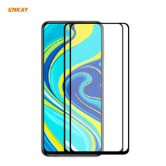 2 PCS ENKAY Hat-Prince Full Glue 0.26mm 9H 2.5D Tempered Glass Full Coverage Film, For Xiaomi Mi 10 Lite /Redmi 10X 5G, For Redmi 10X 4G / Redmi Note 9, For Redmi Note 9S / Note 9 Pro, For Huawei P40, For Huawei P40 Lite, For Huawei Y5p, For Huawei Y6p...