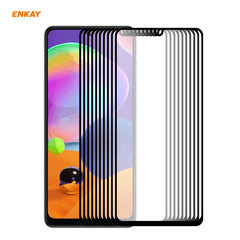 10 PCS ENKAY Hat-Prince Full Glue 0.26mm 9H 2.5D Tempered Glass Full Coverage Film, For Galaxy A01 10 PCS, For Samsung Galaxy M31 / M21, For Galaxy A11 / M11 10 PCS, For Galaxy A21s 10pcs, For Galaxy A31 10 PCS, For Galaxy A41 10 PCS