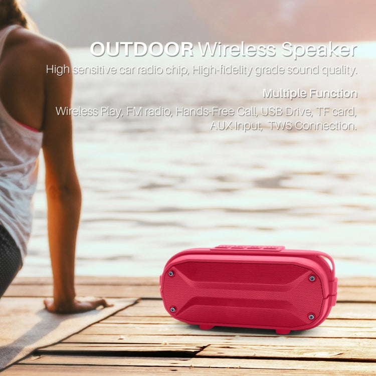 NewRixing NR3023 Portable Stereo Wireless Bluetooth Speaker, Built-in Microphone, Support TF Card / FM