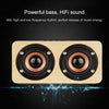 W5 Portable HiFi Shock Bass Wooden Bluetooth Speaker, W5