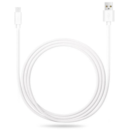 2.4A USB Male to Micro USB Male Interface Charge Cable, Length: 1m(White), 1m