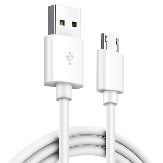 2.4A USB Male to Micro USB Male Interface Charge Cable, Length: 1m(White), 1m