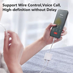 2 in 1 USB-C Adapter with 3.5mm Headphone Jack, Compatible for iPad Pro and Type-C Jack Phone