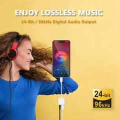 2 in 1 USB-C Adapter with 3.5mm Headphone Jack, Compatible for iPad Pro and Type-C Jack Phone