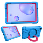For Galaxy Tab A 8.4 (2020) T307 / Blue + Rose Red