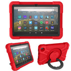 For Amazon Kindle Fire HD8 (2020) / Red + Black
