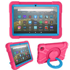 For Amazon Kindle Fire HD8 (2020) / Rose Red + Blue