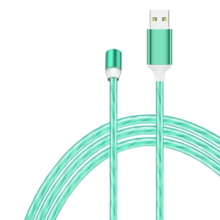 USB to 8 Pin Magnetic Suction Colorful Streamer Mobile Phone Charging  Cable, Length: 1m, 1m
