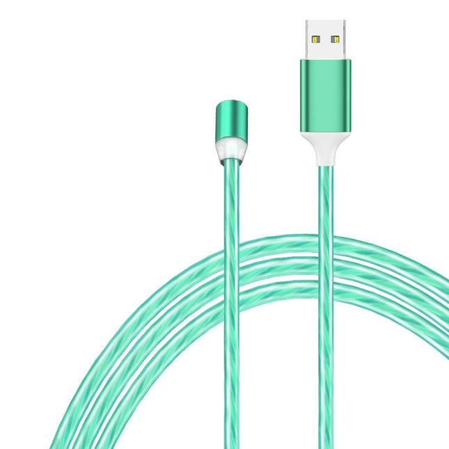 USB to 8 Pin Magnetic Suction Colorful Streamer Mobile Phone Charging  Cable, Length: 1m, 1m