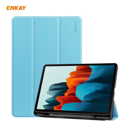 ENKAY ENK-8011 PU Leather + TPU Smart Case with Pen Slot for Samsung Galaxy Tab S7 11.0 T870 / T875, For Galaxy Tab S8 / Galaxy Tab S7 11.0
