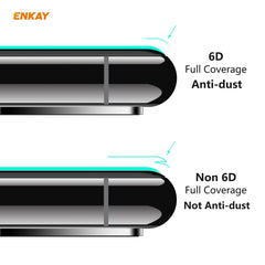 5 PCS ENKAY Hat-Prince 0.26mm 9H 6D Curved Full Screen Eye Protection Green Film Tempered Glass Protector