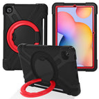 For Galaxy Tab S6 Lite P610 / Black + Red
