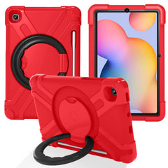 PC + Silicone Shockproof Combination Case with 360 Degree Rotating Holder & Handle & Pen Slot, For Galaxy Tab S6 Lite P610, For  Galaxy Tab S6 Lite P610
