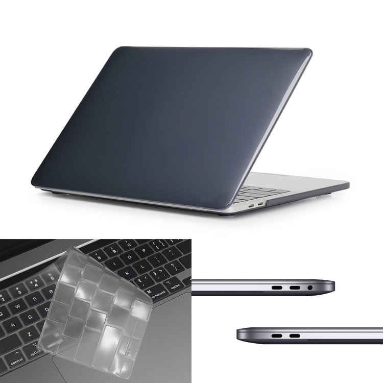 ENKAY Hat-Prince 3 in 1 For MacBook Pro 13 inch A2289 / A2251 (2020) Crystal Hard Shell Protective Case + Europe Version Ultra-thin TPU Keyboard Protector Cover + Anti-dust Plugs Set, For MacBook Pro 13 inch A2289 / A2251 (2020)